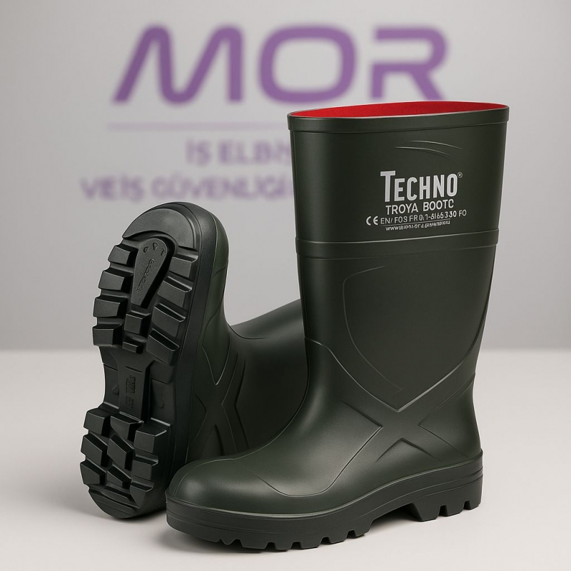 TECHNO BOOTS TROYA O4 SRC POLİÜRETAN YEŞİL ÇİZME