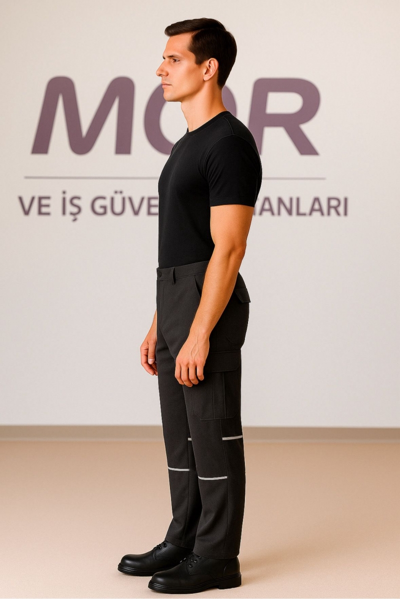 FÜME HARMAN KARIŞIMI ÇİFT BİYELİ PANTOLON