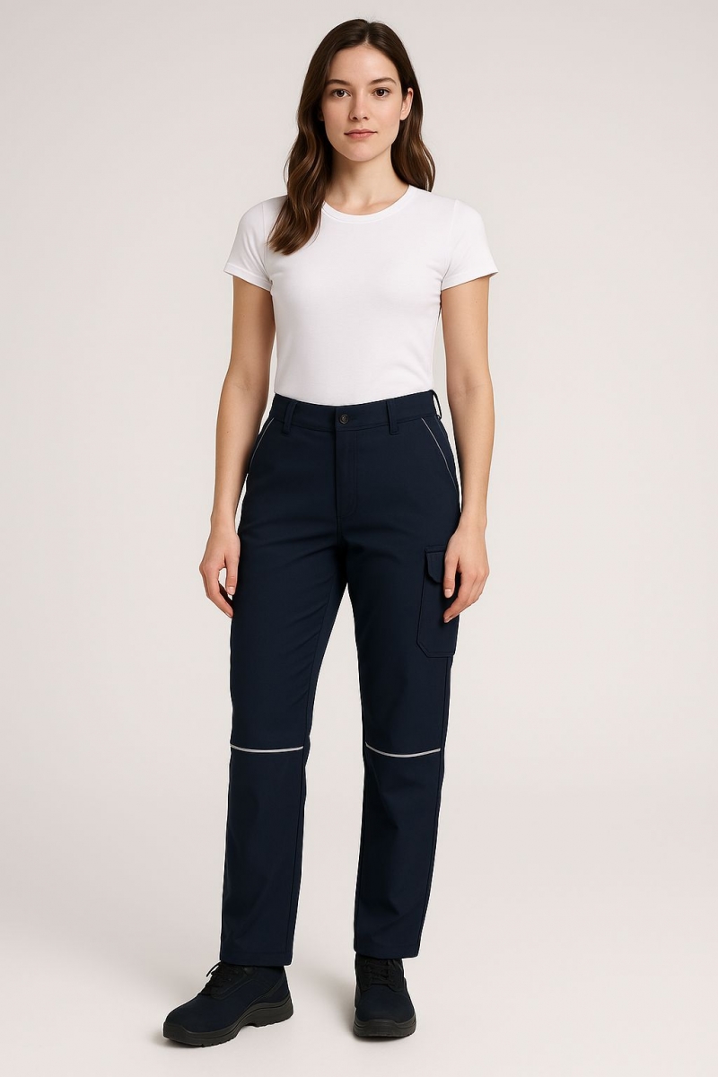 BİYELİ LACİVERT SOFT PANTOLON