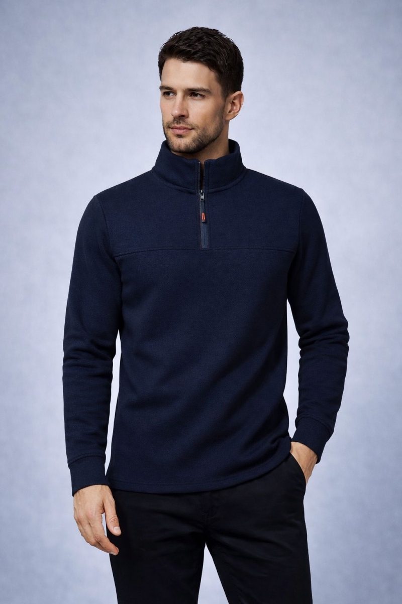 3 İPLİK LACİVERT SWEAT