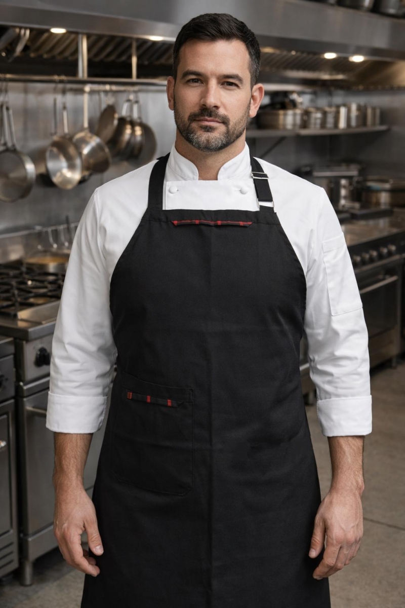 PİTİKARE DETAYLI SİYAH TOKALI ASKILI ÖNLÜK
